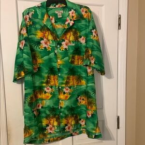 Tropical Green Hawaiian Shirt